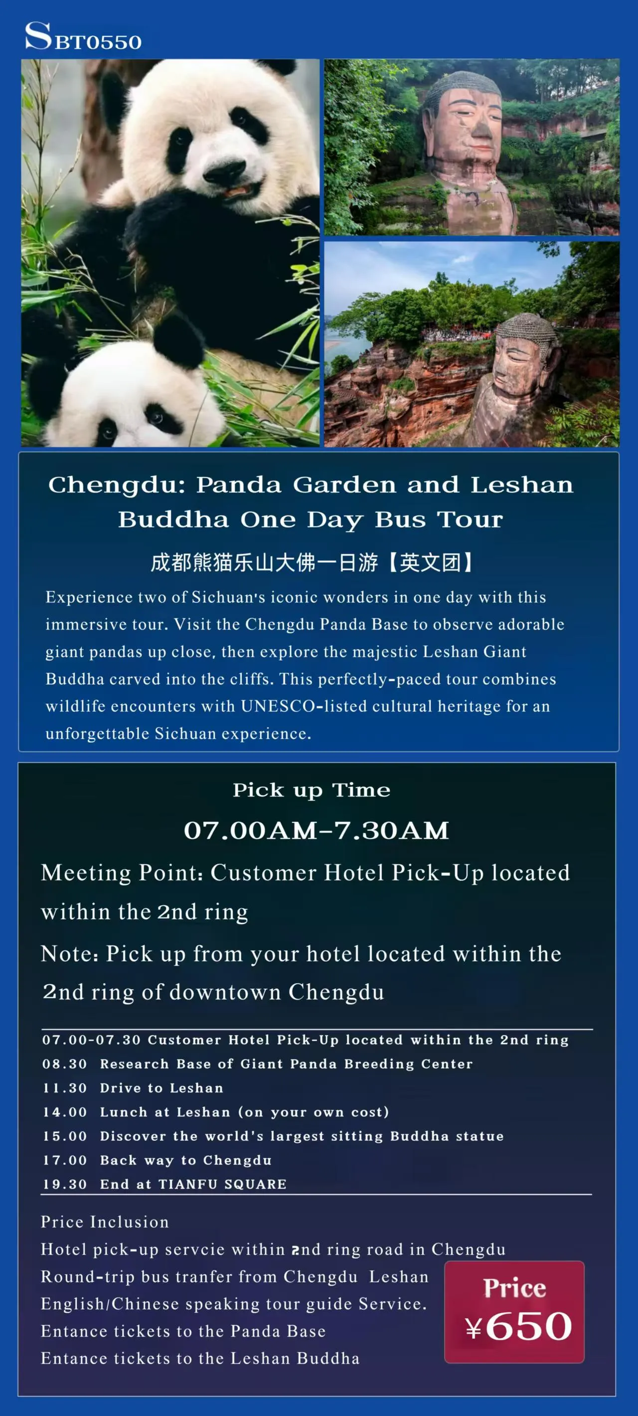 Chengdu Panda Garden & Leshan